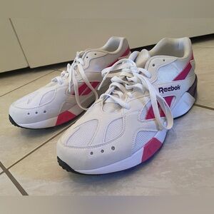Reebok White and Purple Athletic Shoes